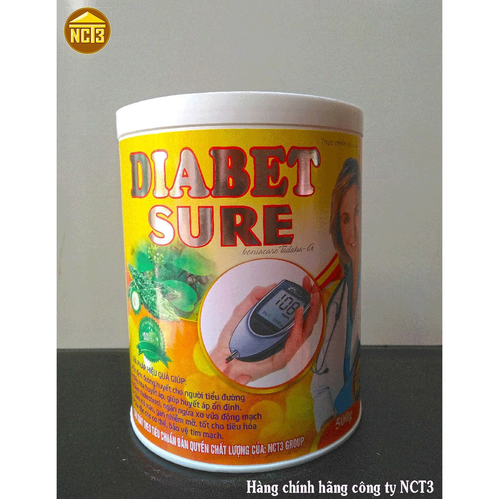 Tiểu đường DIABET SURE (500g) ( Hàng chính hãng công ty NCT3 ) ' .