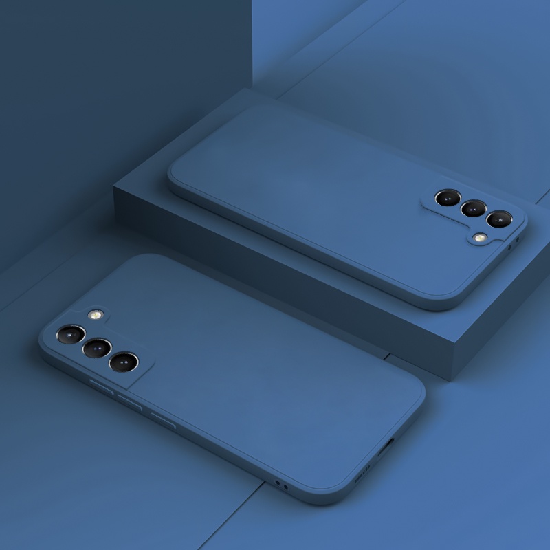 Ốp Điện Thoại Silicon Dẻo Mềm Dáng Vuông Sang Trọng Cho Samsung S22 Plus Note 20 Ultra 10 Pro 9 8