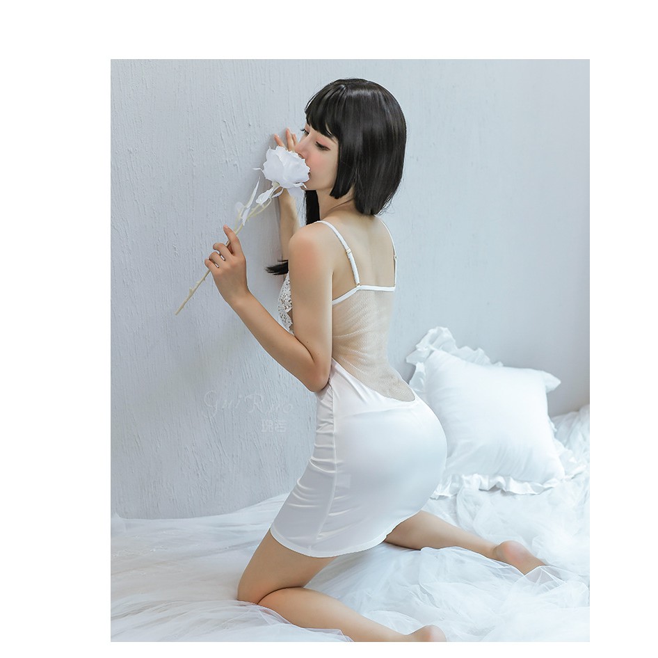Váy ngủ hai dây lụa sexy cao cấp Đầm mặc nhà gợi cảm quyến rũ | BigBuy360 - bigbuy360.vn