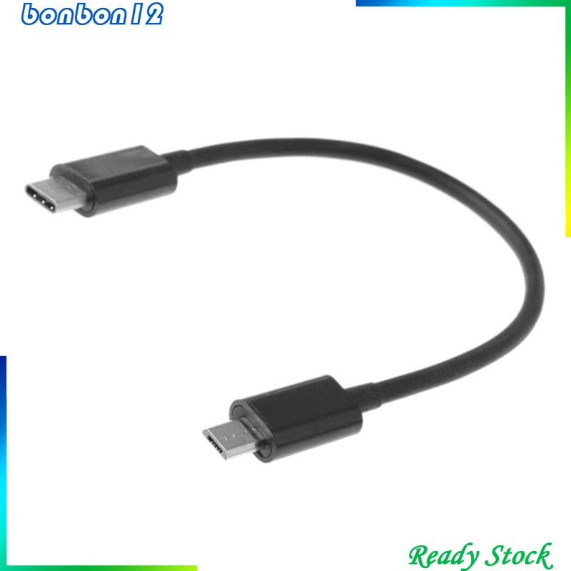 9.84\" USB 2.0 Micro USB to USB 3.1 Type-C Converter Charging Data Sync Cable