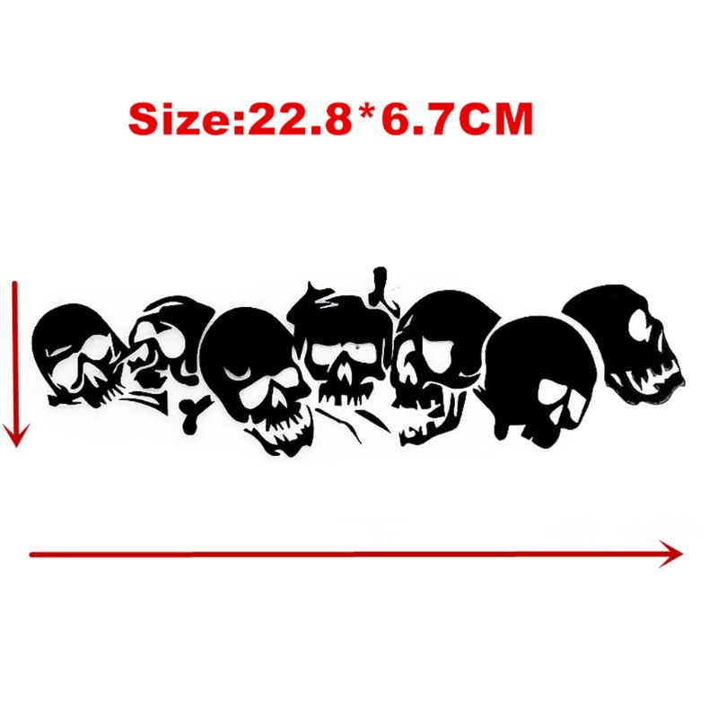 Đề Can Dán Trang Trí Xe Hơi Hình Đầu Lâu Kích Thước 22 8x6 7cm