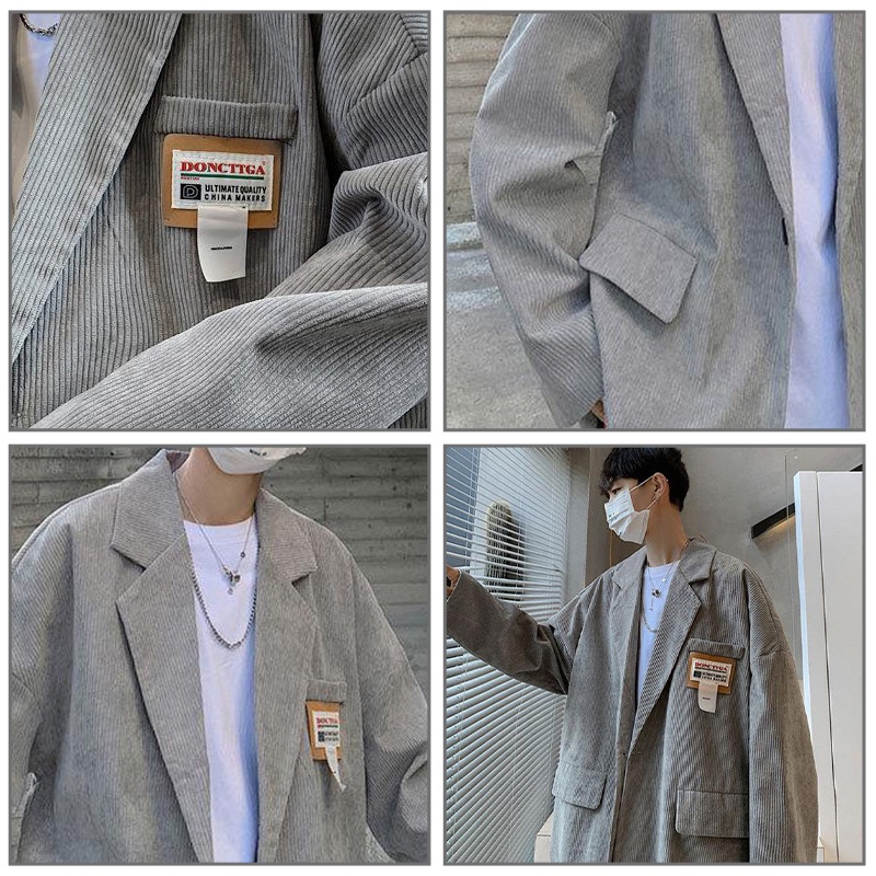 Áo vest AOKANG dáng rộng phong cách retro cổ điển Hong Kong cho nam