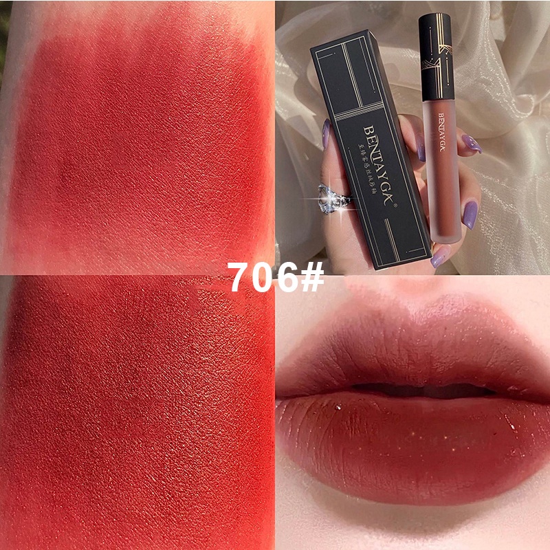 Son Kem Lì BENTAYGA Foggy Velvet Lip Glaze Mềm Mịn Môi Hàng Nội Địa Trung