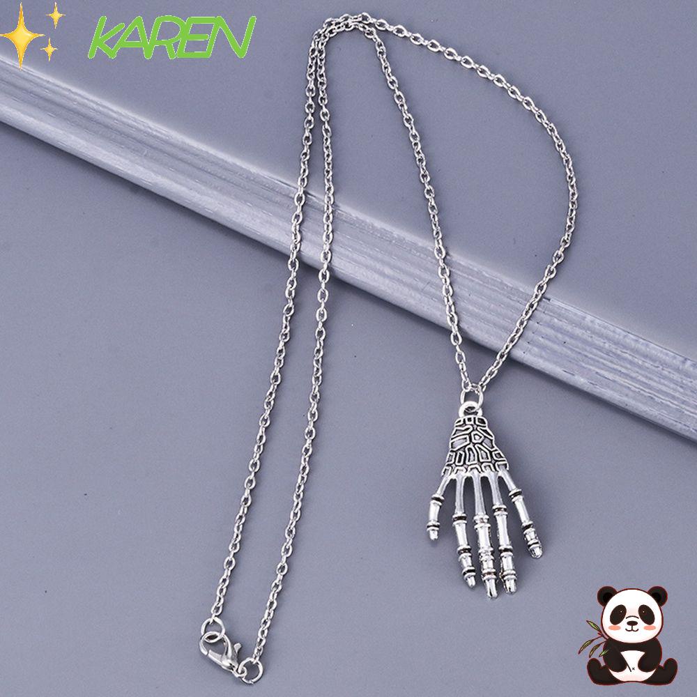 Vòng cổ Mặt Hình Bàn Tay Xương Thời Trang Cá Tính Cho Nữ