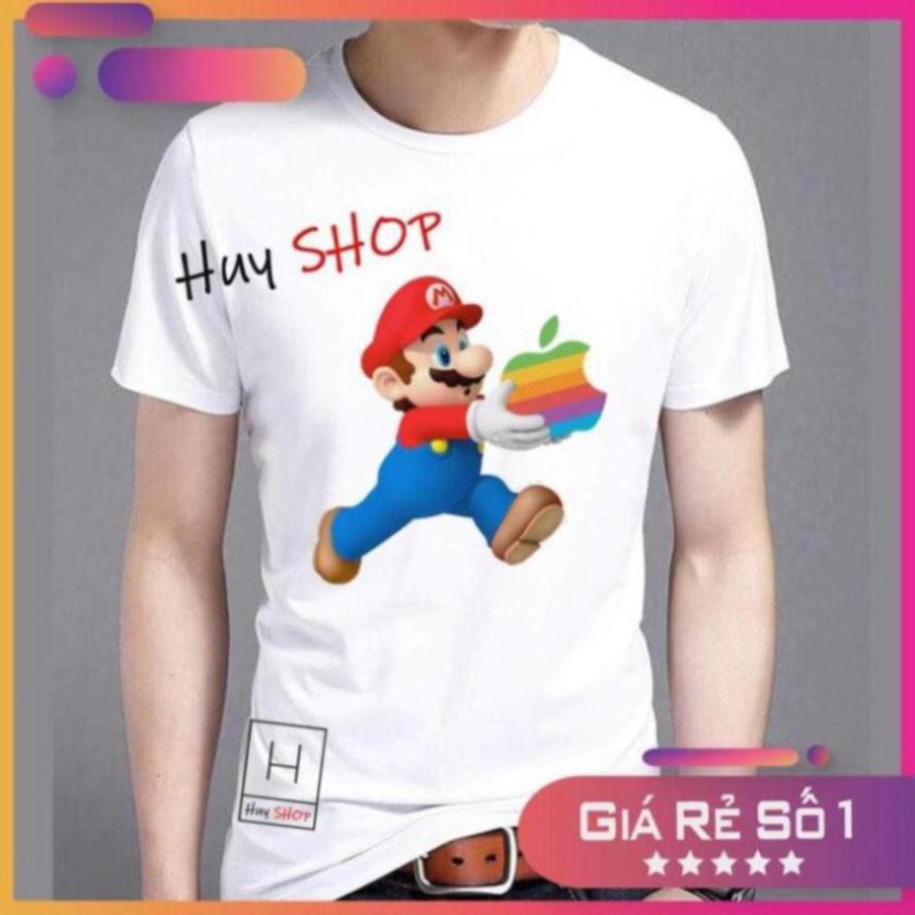 [MỚI] Áo thun Mario Cute dễ thương - Áo thun Hàn Quốc Unisex - Áo thun tay lỡ - Áo thun cặp đôi - Áo thun Hàn Quốc 710