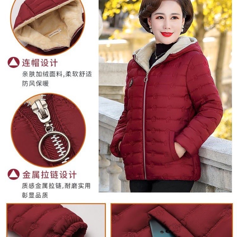 Áo phao lót lông cho mẹ hàng QCCC