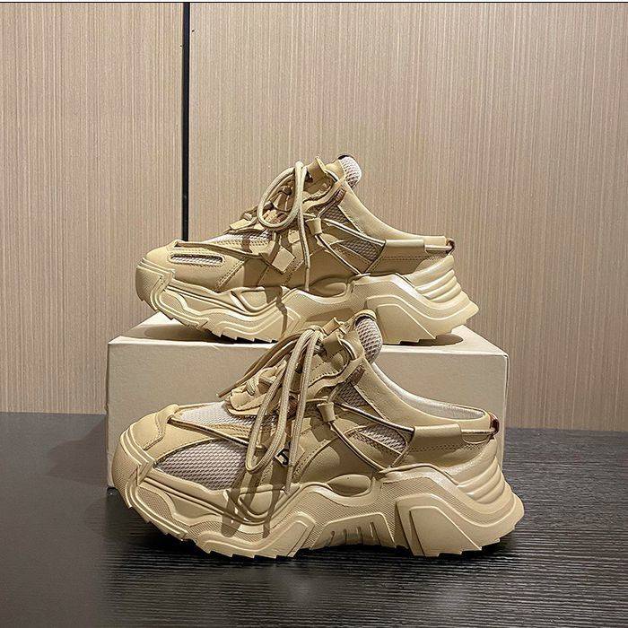 Giày Sneaker Tăng Chiều Cao Thiết Kế Mới Thoáng Khí Thời Trang Dành Cho Mùa Hè