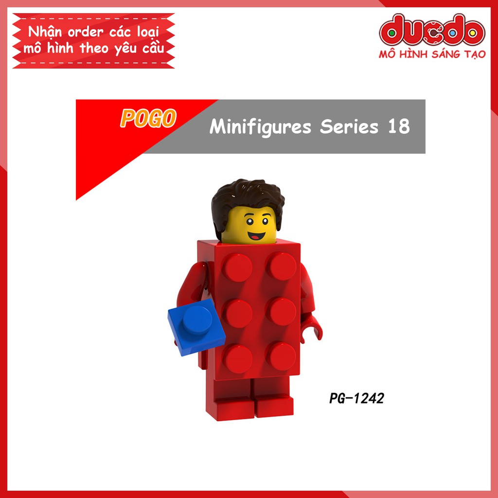 Minifigures Series 18 kỷ niệm sinh nhật 40 năm - Đồ chơi Lắp ghép Xếp hình Mô hình nhân vật Mini Pogo PG 8151