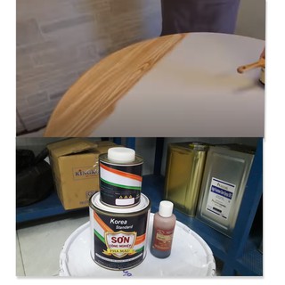 Bộ Bóng Sơn Gỗ ( Bóng + Cứng + Màu Nâu,Vàng Hoặc Cánh Gián)