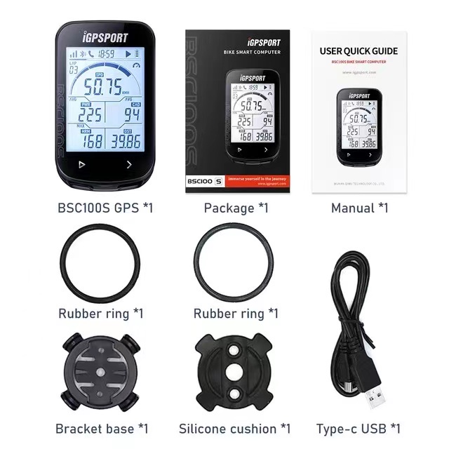 IGPSPORT BSC100S GPS Xe đạp Máy tính Bluetooth ANT+Đồng hồ đo không dây không thấm nước