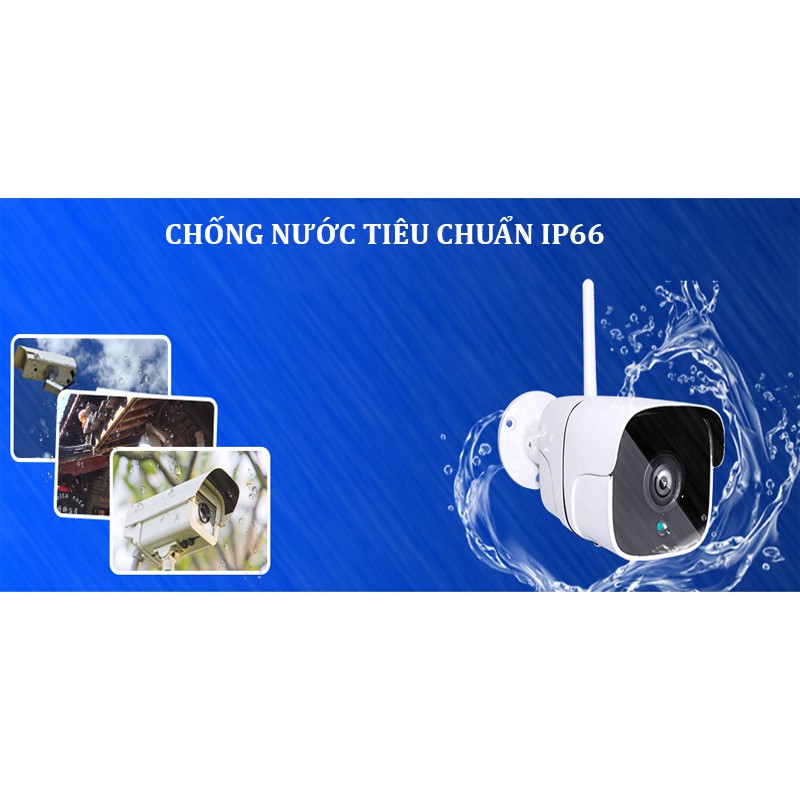 Camera Giám Sát Ngoài Trời Yoosee 2 Râu S100M - Độ Phân Giải HD720P, 1.0Mpx