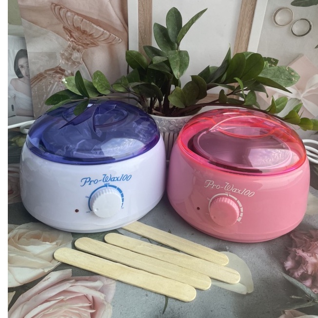 Nồi nấu sáp wax lông máy nấu sáp wax lông triệt lông tại nhà,SPA loại nồi PRO100, PRO200, Nồi chống dính tặng kèm que gỗ