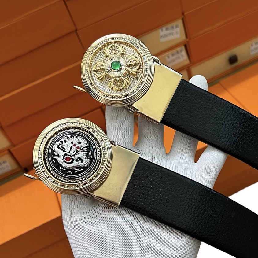 Thắt Lưng Mặt Xoay Đính Đá, Dây Nịt Mặt Xoay Cao Cấp Mặt Đúc Đặc Không Han Dỉ Dễ Phối Đồ