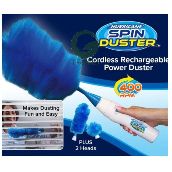 [Sale Tuyệt Đỉnh]  Chổi Lau Bụi Đa Năng Spin Duster Với Đầu Chổi Xoay 360 Tiện Lợi