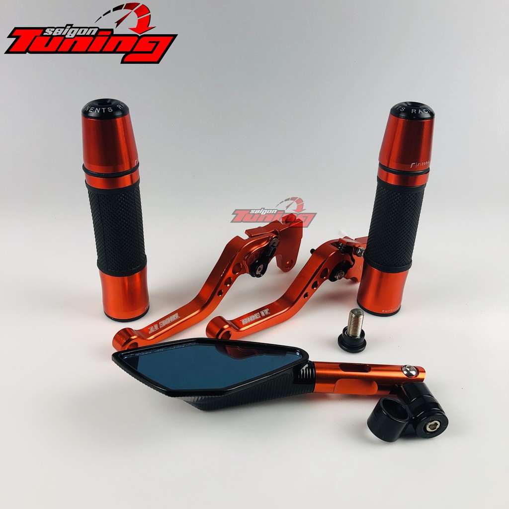 XE EXCITER VÀ NVX  COMBO 3 BAO TAY RIZOMA +THẮNG  6 SỐ +GƯƠNG RIZOMa