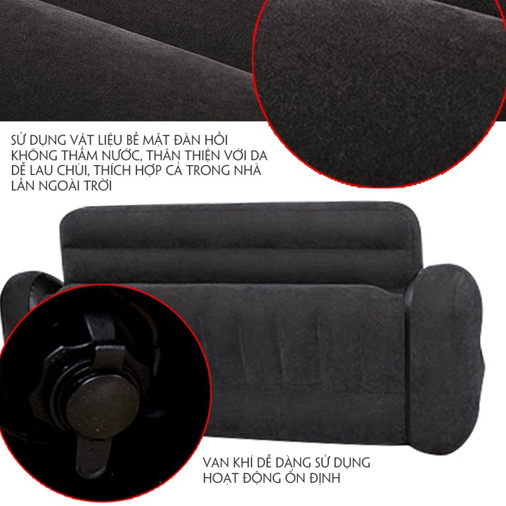 Giường hơi kiêm ghế sofa cao cấp tặng kèm bơm điện