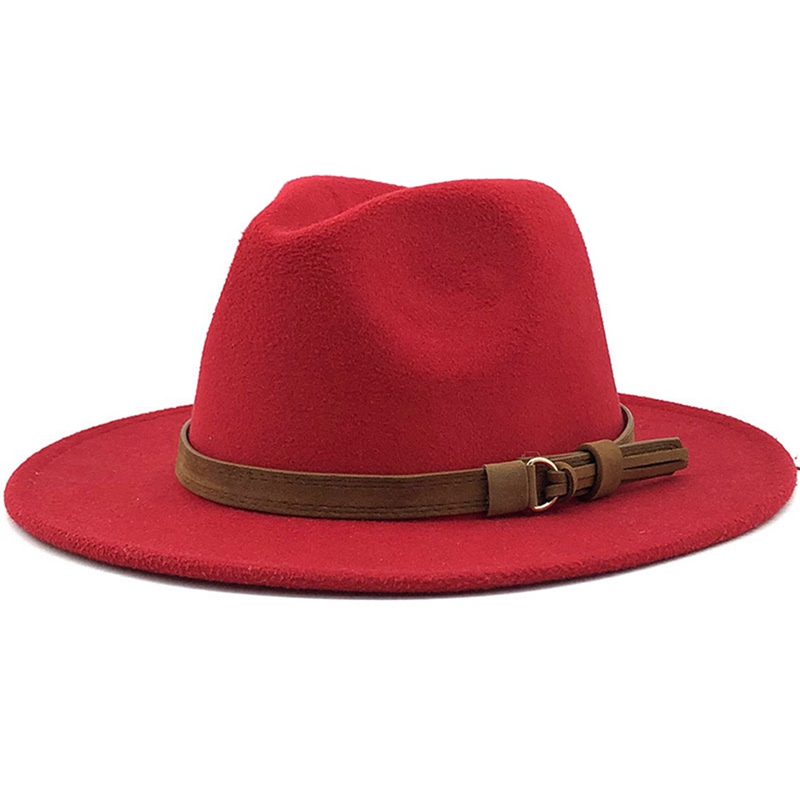 Mũ Fedora Vành Rộng Phong Cách Vintage Htwers232 Cho Nam Và Nữ