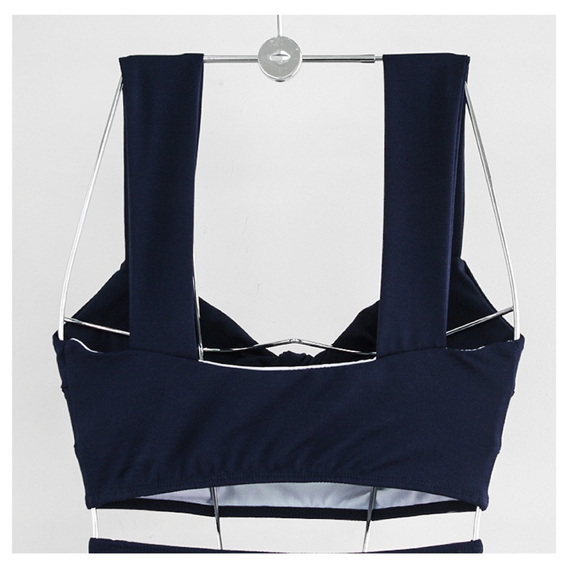 Bộ Đồ Bơi Hai Mảnh Màu Trơn Nâng Ngực Thời Trang Quyến Rũ Cho Nữ