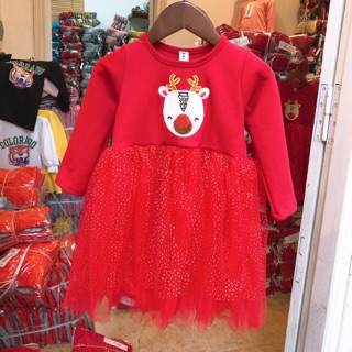Váy xoè đỏ công chúa noel giá sốc
