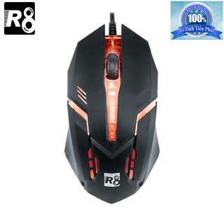 Chuột chuyên game r8 1602 đèn led nhiều màu cổng usb