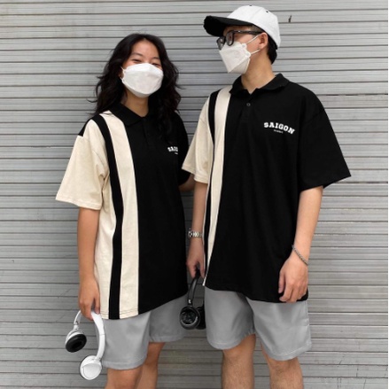 Áo POLO SG CLASSIC Tay Lỡ Vải Tici Da Cá Form Rộng Phong Cách Ulzzang Nam Nữ Unisex (Ảnh Thật)