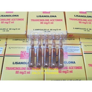 Tiêm sẹo lồi lisanolona nhập khẩu từ ý- hộp 5 ống