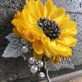 HOA CÀI ÁO HANDMADE_Hoa hướng dương CA81
