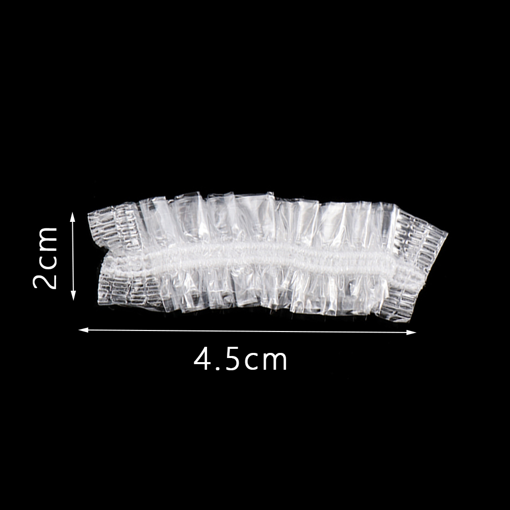 [Hàng mới về] Vỏ bọc bảo vệ tai bằng nhựa trong suốt dùng một lần thuận tiện khi tắm/ nhuộm tóc