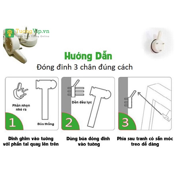 Tranh Canvas Giá Xưởng - Bộ 3 Tấm Tranh Treo Tường Nghệ Thuật Hoa Lá - Tặng Kèm Đinh Đóng Tường Không Cần Khoan