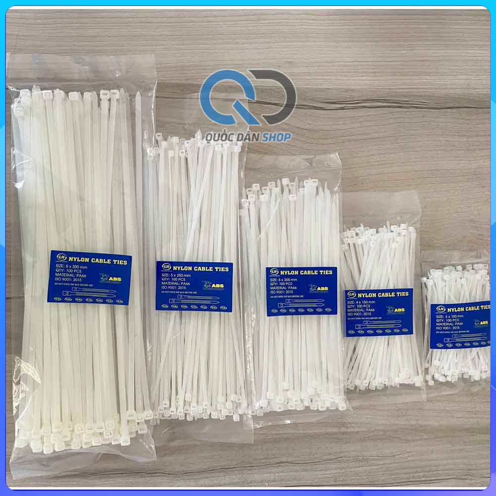Dây rút nhựa đủ màu và size thông dụng