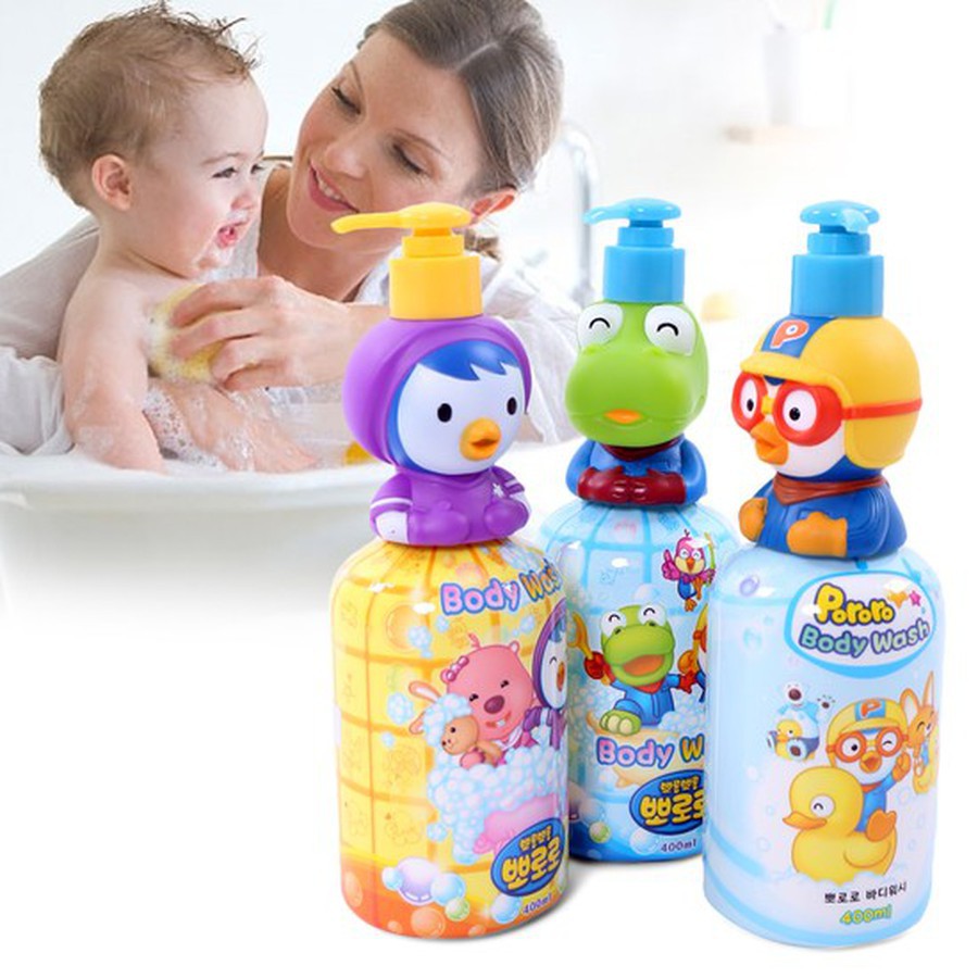 Sữa Tắm Cho Bé Pororo Thiết Kế Nhân Vật Hoạt Hình Ngộ Nghĩnh