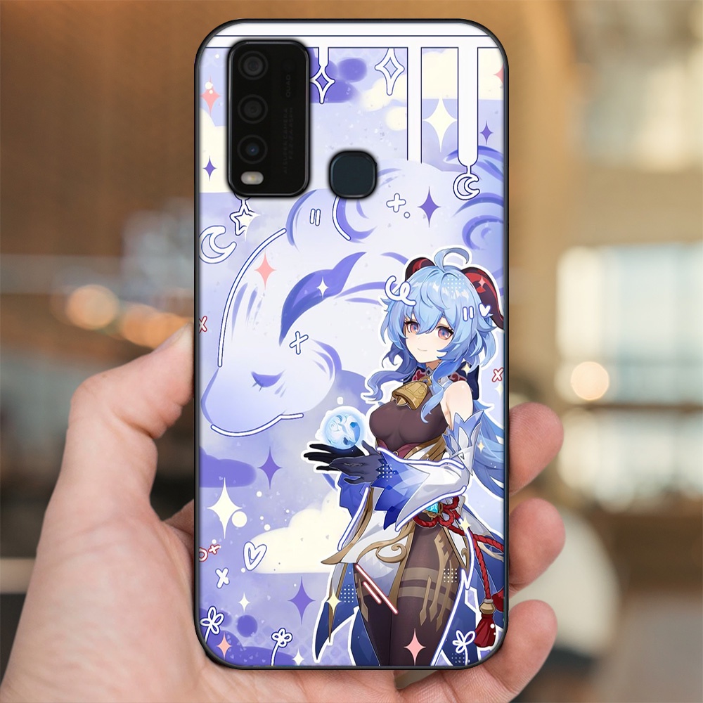 Ốp lưng Vivo Y30, Y50 viền đen in hình Ganyu Genshin Impact