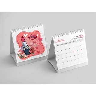 [HB GIFT] Lịch để bàn Super Beauty Day 2020