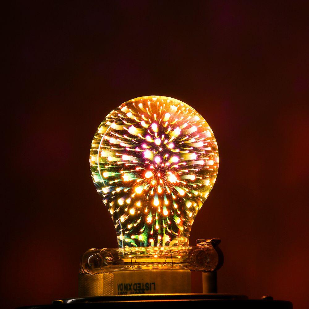 Bóng Đèn Edison 3D 3W E27 Có Giá Đỡ Dùng Để Trang Trí Nhà