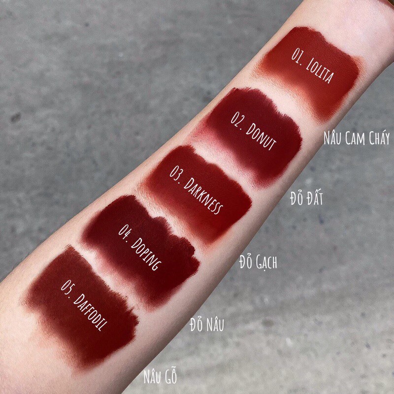 [MUA 1 TẶNG 1] SON KEM DARLING VELVET CREAM LIP | UNICORN CASTLE | Thế Giới Skin Care