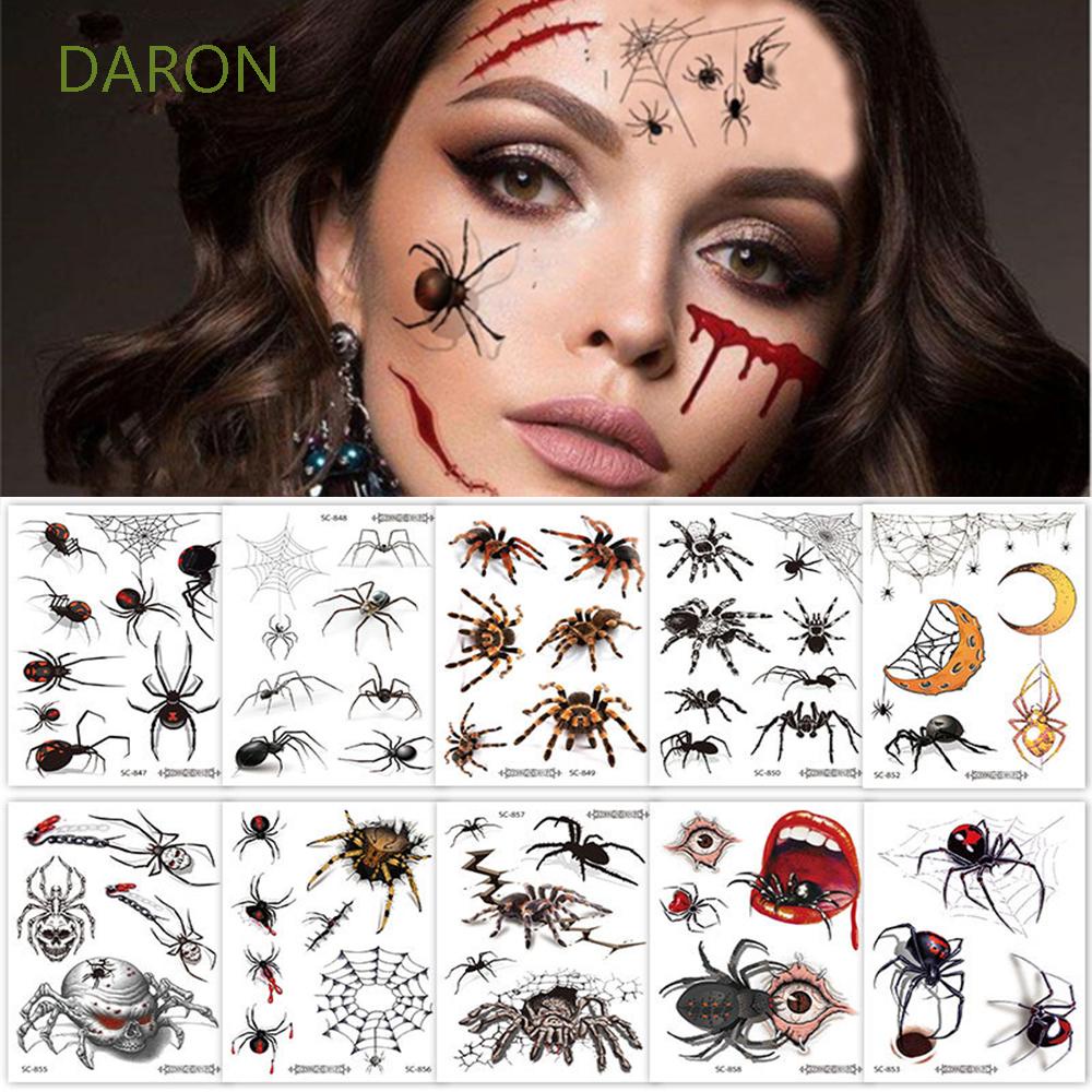 Hình Xăm Dán Tạm Thời Trang Trí Nghệ Thuật Cơ Thể Chống Nước Phong Cách Halloween Cho Nam Và Nữ