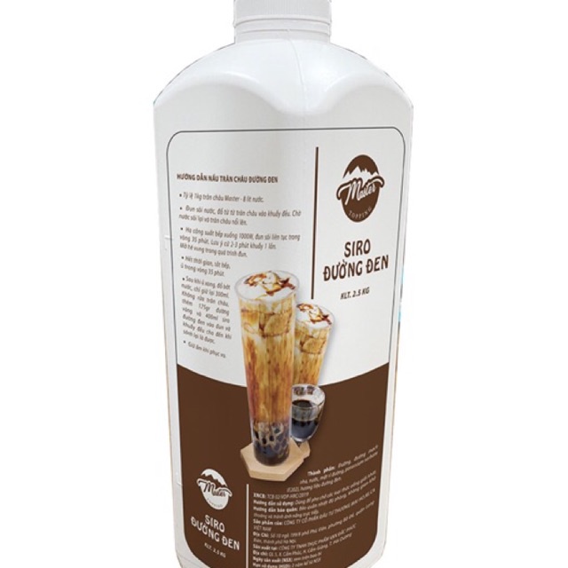 Siro đường đen/Siro đường nâu Master can 2,5kg