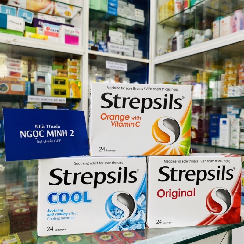 ✅[Chính Hãng ] Strepsils ( đủ mùi đủ màu ) Viên ngậm sát trùng vùng họng