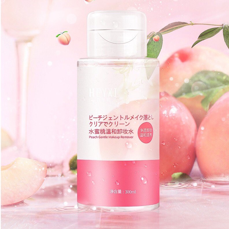 Nước tẩy trang Đào HEYXI làm sạch dưỡng ẩm Peach Gentle Makeup Remover