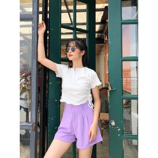 Quần sooc nữ gập gấu cá tính cho nữ
