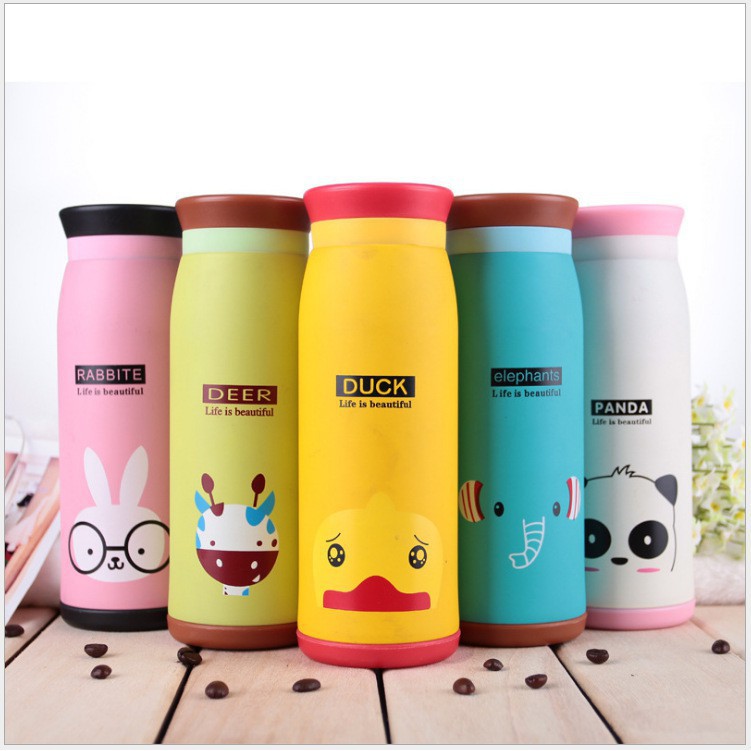 Bình giữ nhiệt inox hình thú cute 360ml-500ml