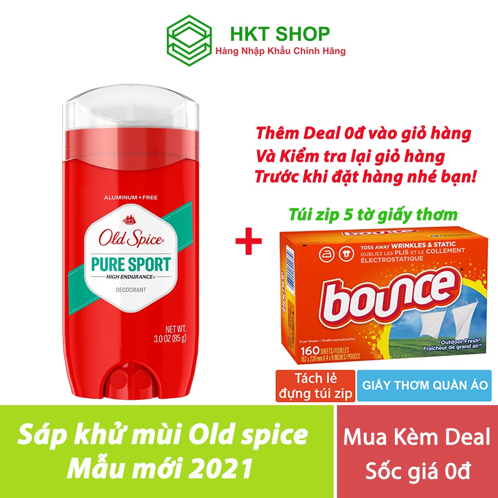 Sáp Khử Mùi Old Spice Pure Sport 85g HighEndurane - HKT Shop