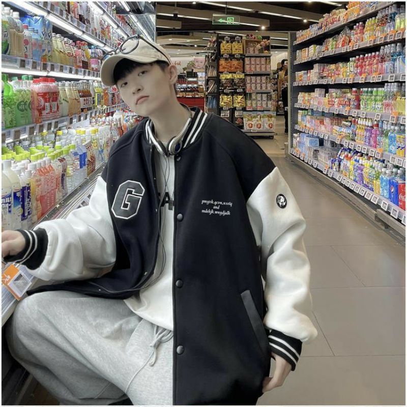 Áo khoác Bomber/Varsity Logo G Unisex Form Rộng Phong Cách Ulzzang - Sayhey Clothing