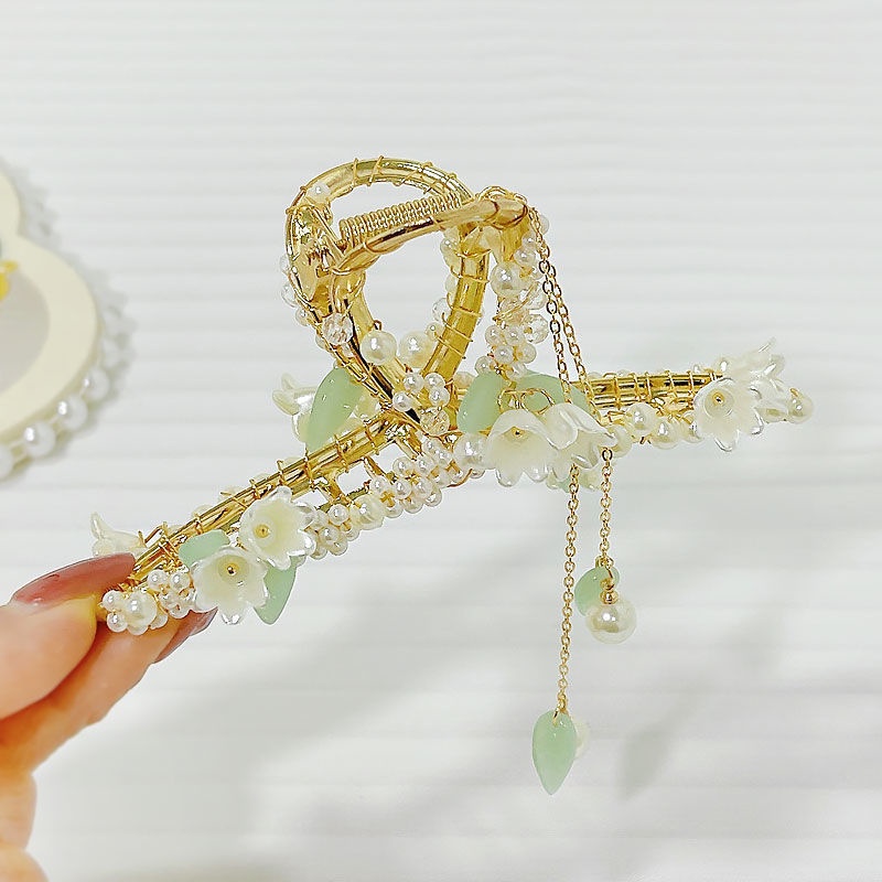 Kẹp Tóc Đính Ngọc Trai Xinh Xắn Chất Lượng Cao Cho Nữ