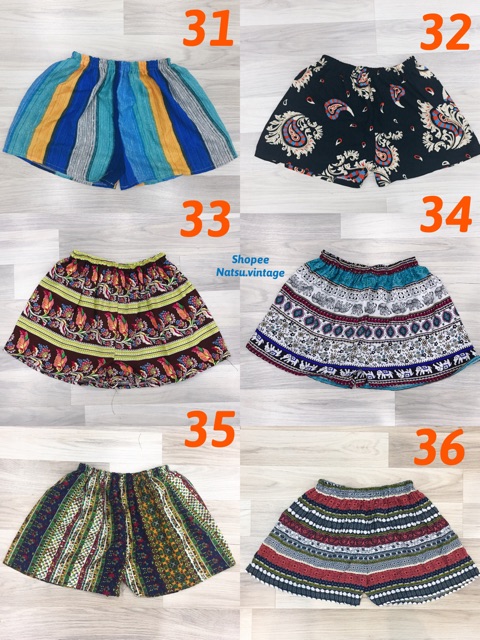 Quần đùi lanh thổ cẩm trơn trái cây (50 mẫu) | BigBuy360 - bigbuy360.vn