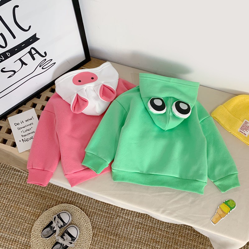 Áo Hoodies Hoạ Tiết Hoạt Hình Đáng Yêu Cho Bé