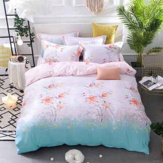 Bộ chăn gối Lụa Tencel 4 món sẵn hàng