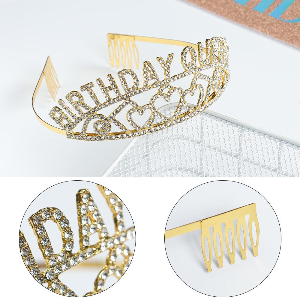 Băng Đô Nữ Hoàng Sinh Nhật MIH|Vương Miện Satin Thắt Nơ Cho Nữ