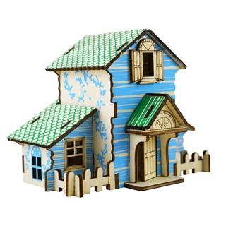 Đồ chơi lắp ráp gỗ 3D Mô hình Forest Cottage Laser