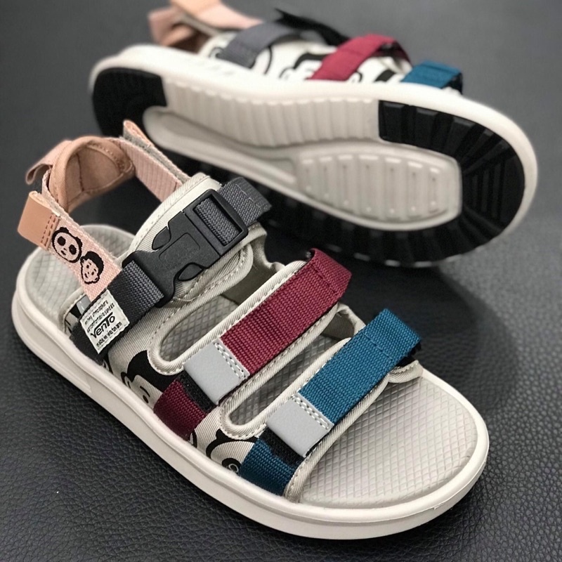 [BẢO HÀNH CHÍNH HÃNG] Giày Sandal nam nữ Vento NB80-SD80 quai màu ghi xanh ngọc, đen, be, hồng